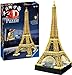 Ravensburger 12579 - Eiffelturm bei Nacht - 216 Teile 3D-Puzzle-Bauwerk Night Edition