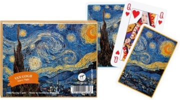 Van Gogh Starry Night Playing Cards Set of 2 Decks Piatnik by Piatnik -